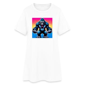gorilla - Women’s T-Shirt Dress - white - Front