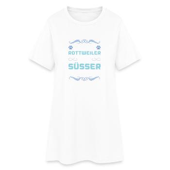 Dicton de chien Rottweiler - Robe T-shirt Femme - blanc - Devant