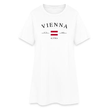 Vienne, Autriche – Souvenirs et cadeaux de vacances - Robe T-shirt Femme - blanc - Devant