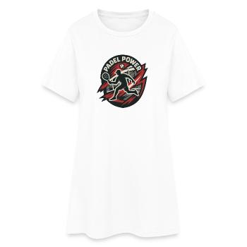 Padel Power - Women’s T-Shirt Dress - white - Front