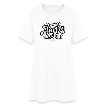 Alaska - Souvenir USA State Design - Frauen T-Shirt-Kleid - Weiß - Vorne