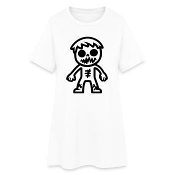 zombie_comic - Frauen T-Shirt-Kleid - Weiß - Vorne