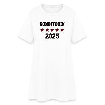 Apprentissage de fin de profession de confiseur 2025 réussi - Robe T-shirt Femme - blanc - Devant