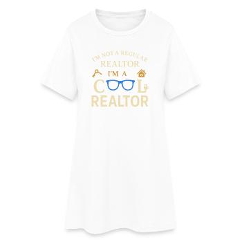 Je ne suis pas un agent immobilier ordinaire, mais un - Robe T-shirt Femme - blanc - Devant