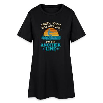 Dame tortue folle - Robe T-shirt Femme - noir - Devant