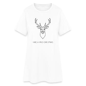 Passez un joyeux Noël – Hirsch Fine Line - Robe T-shirt Femme - blanc - Devant