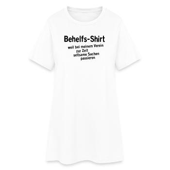 Chemise de fortune - Robe T-shirt Femme - blanc - Devant