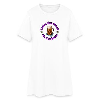 Better Koa Dirndl than Koa Mass - Women’s T-Shirt Dress - white - Front