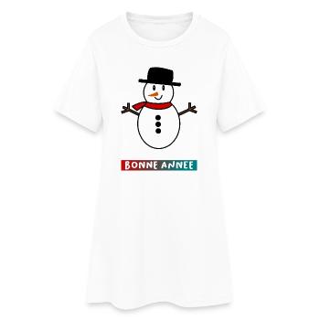 HAPPY NEW YEAR. NEW YEAR'S EVE. NEW YEAR - Women’s T-Shirt Dress - white - Front