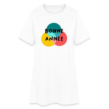 ALLES GUTE ZUM NEUEN JAHR. SILVESTER. NEUJAHR - Frauen T-Shirt-Kleid - Weiß - Vorne