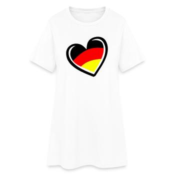 Heart Germany - Women’s T-Shirt Dress - white - Front