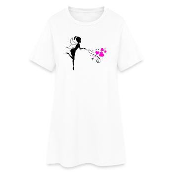 Sort d’elfe fée - Robe T-shirt Femme - blanc - Devant