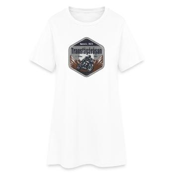 Itinéraire moto Transfagarasan Roumanie Alpes - Robe T-shirt Femme - blanc - Devant