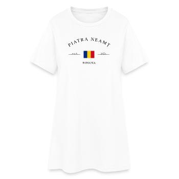 Piatra Neamț Roumanie – Souvenir de vacances - Robe T-shirt Femme - blanc - Devant
