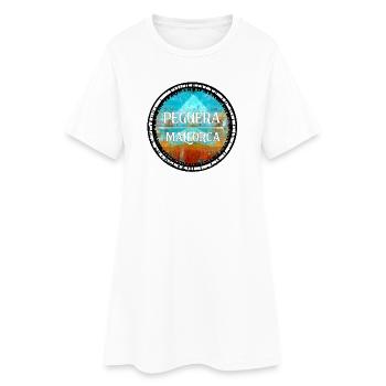 Peguera Mallorca Vintage Design - Robe T-shirt Femme - blanc - Devant