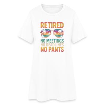 Drôle de cadeau pour un retraité de retraite - Robe T-shirt Femme - blanc - Devant