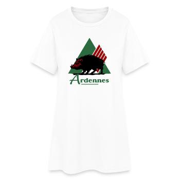 logo emblématique du département des Ardennes - Robe T-shirt Femme - blanc - Devant
