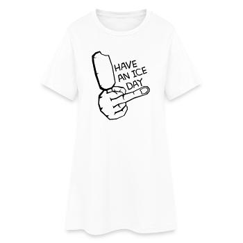 AV E BELLE JOURNÉE - Robe T-shirt Femme - blanc - Devant