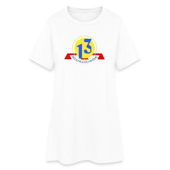 Logo 13 Bouches-du-Rhône - Robe T-shirt Femme - blanc - Devant