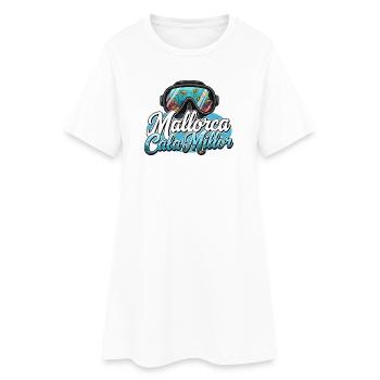 Mallorca Cala Millor Flair sous-marin - Robe T-shirt Femme - blanc - Devant