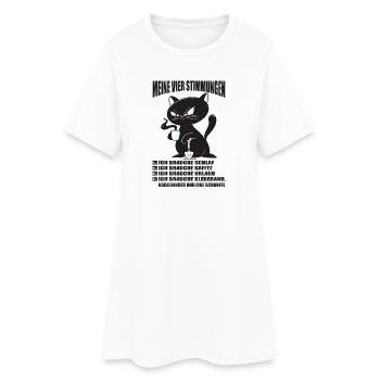 Lustige Sprüche Fun Outfits Ironie Sarkasmus - Frauen T-Shirt-Kleid - Weiß - Vorne