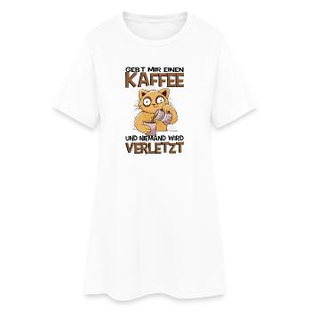 Lustige Sprüche Fun Outfits Ironie Sarkasmus - Frauen T-Shirt-Kleid - Weiß - Vorne
