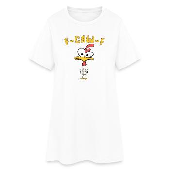 F-Caw-F Poulet Drôle Bielefeld Meme - Robe T-shirt Femme - blanc - Devant