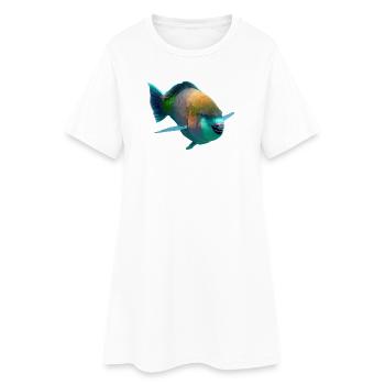 Colorful Fish Pop Art - Women’s T-Shirt Dress - white - Front