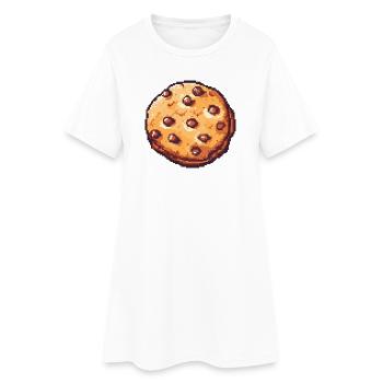Cookie Pixel Cookie Art Rétro - Robe T-shirt Femme - blanc - Devant