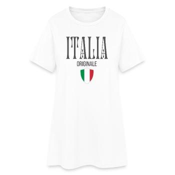 Originel d’Italie, j’adore l’Italie - Robe T-shirt Femme - blanc - Devant