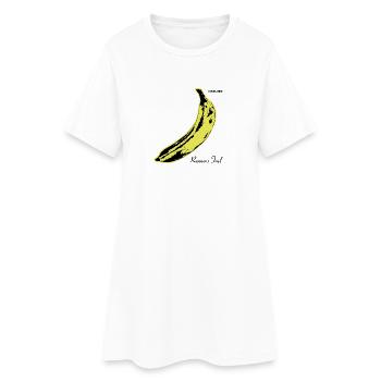 Runners Fuel - Banane Pop Art - Frauen T-Shirt-Kleid - Weiß - Vorne