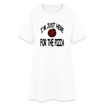 Pizza - Robe T-shirt Femme - blanc - Devant
