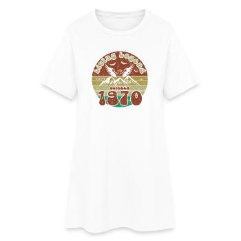 55. Geburtstag Living Legend since VIN 10/1970 - Frauen T-Shirt-Kleid - Weiß - Vorne