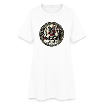 Krampus Nuit de Noël - Robe T-shirt Femme - blanc - Devant