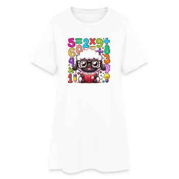 Lunettes de lecture Number Day Math Sheep - Robe T-shirt Femme - blanc - Devant