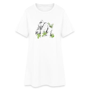 Gorille - Robe T-shirt Femme - blanc - Devant