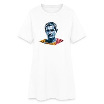 Caesar - Logo de l’histoire cool - Robe T-shirt Femme - blanc - Devant