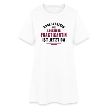 Intern Painter Paint Shop Internship - Women’s T-Shirt Dress - white - Front