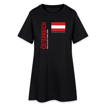 Lac de Millstatt - Robe T-shirt Femme - noir - Devant