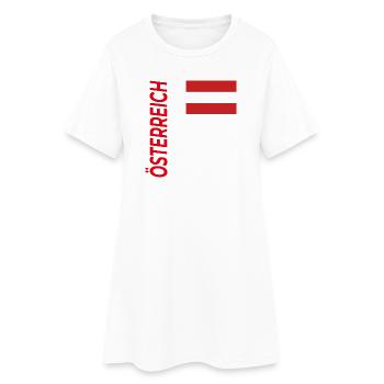 St. Pölten - Frauen T-Shirt-Kleid - Weiß - Vorne