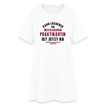 Trainee Metal Worker Internship Metal Construction - Women’s T-Shirt Dress - white - Front