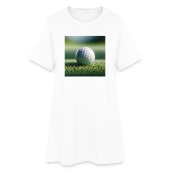 Sports, golf - Robe T-shirt Femme - blanc - Devant