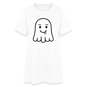 Bande dessinée fantôme - Robe T-shirt Femme - blanc - Devant