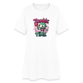 Zombie Time Eiscreme Comic - Frauen T-Shirt-Kleid - Weiß - Vorne