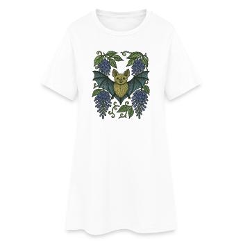 Fantaisie de chauve-souris - Robe T-shirt Femme - blanc - Devant
