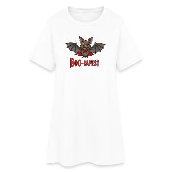 Boo-dapest Fun Trip - Women’s T-Shirt Dress - white - Front