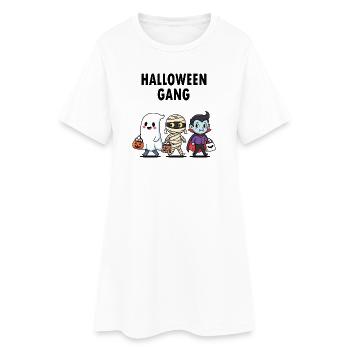 🎃 Halloween Gang Kids 🎃 - Women’s T-Shirt Dress - white - Front