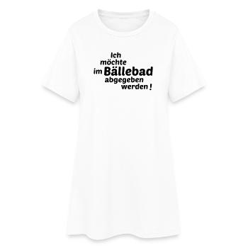 Baellebad - Robe T-shirt Femme - blanc - Devant
