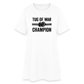 Champion de tir à la corde Field Day Tir à la corde - Robe T-shirt Femme - blanc - Devant