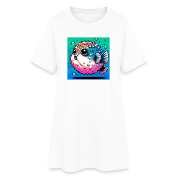 Blowfish - Robe T-shirt Femme - blanc - Devant